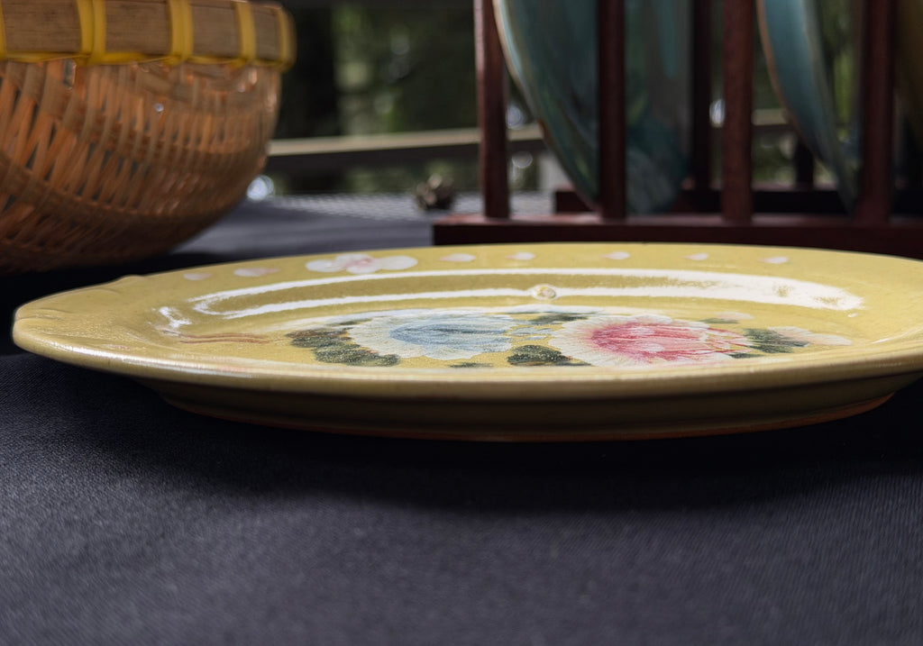 Oval Flower 8" Plate