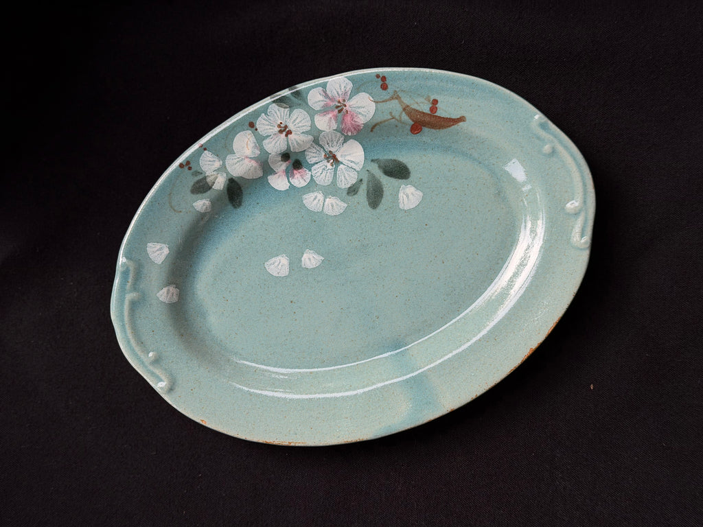 Oval Flower 8" Plate