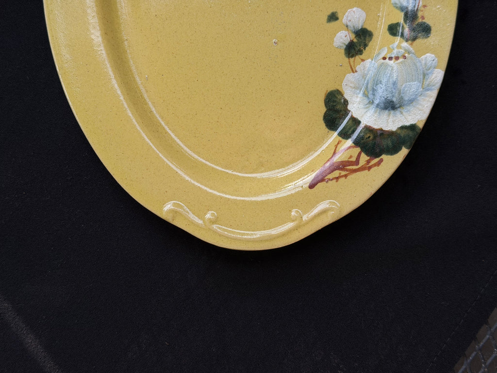 Oval Flower 11" Plate